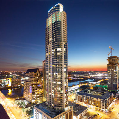 Photo of Austin Skyline taken for The Austonian building