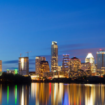 Image of Austin Skyline taken for The Austonian building