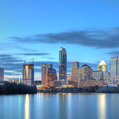 Austin Skyline photograph, taken for the Austonian building