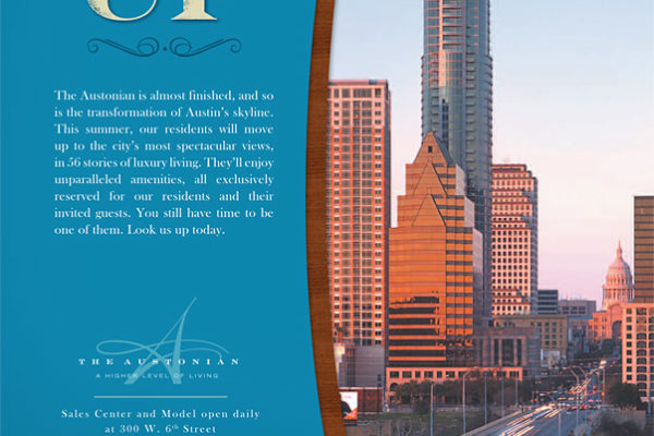Texas Monthly advertisement for the Austonian building