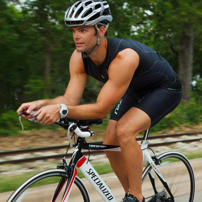 cyclist Triathlete for the Bicycle Sport Shop