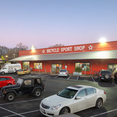 Exterior photography of the Bicycle Sport Shop S. Lamar location