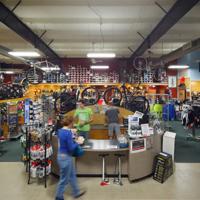 Interior photography of the Bicycle Sport Shop Hwy. 183 location