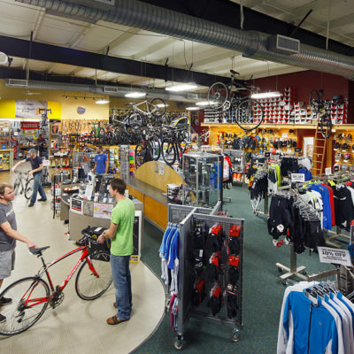 Interior photography of the Bicycle Sport Shop Hwy. 183 location